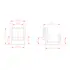 Goobay Keystone Abdeckung (4-er Pack), White, Abbildung 3