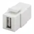 Goobay Keystone Modul USB-A 2.0 Verbinder, 2x USB 2.0 Buchse (USB-A), White, Abbildung 1
