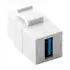 Goobay Keystone Modul USB-A 3.0 Verbinder, 2x USB 3.0 Buchse (USB-A), White, Abbildung 2