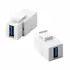 Goobay Keystone Modul USB-A 3.0 Verbinder, 2x USB 3.0 Buchse (USB-A), White