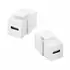 Goobay Keystone Modul USB-C Verbinder, 2x USB 3.2 Buchse (USB-C), White