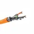 Goobay CAT 7A Netzwerkkabel, S/FTP (PiMF), 100m Rollenware, Orange, Abbildung 1