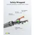Goobay CAT 6A Netzwerkkabel, S/FTP (PiMF), 100m Rollenware, Gray, Abbildung 1