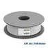 Goobay CAT 6A Netzwerkkabel, S/FTP (PiMF), 100m Rollenware, Gray