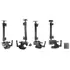 Brodit Standfuss / Sockelhalterung mit Rohrhalterung, L�nge: 340mm (max. Belastung: 1kg), Kugelkopf: 20mm