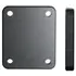 Brodit Montageplatte / Abstandsplatte 7mm GERADE, 42 x 50 x 7mm / 4 Bohrungen