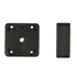 Brodit Montageplatte / Abstandsplatte 19mm GERADE, 50 x 50 x 19mm / 5 Bohrungen