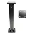 Brodit Komplettset / Sockelhalterung 8 Zoll (Gesamtl�nge: 214mm), 2x AMPS Montageplatte eckig 50x50mm, Grobe Zahnung