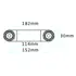Brodit Rohr-Verl�ngerung 6 Zoll (Gesamtl�nge: 182mm) / Grobe Zahnung, Abbildung 5