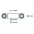 Brodit Rohr-Verl�ngerung 8 Zoll (Gesamtl�nge: 232mm) / Grobe Zahnung, Abbildung 5