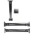Brodit Komplettset / Sockelhalterung 10 Zoll (Gesamtl�nge: 264mm), 2x AMPS Montageplatte eckig 50x50mm, Grobe Zahnung, Abbildung 1