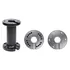 Brodit Sockelhalterung mit Kabelf�hrung, L�nge: 100mm, 2x feste AMPS Montageplatte rund, 64mm, Abbildung 1