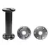 Brodit Sockelhalterung mit Kabelf�hrung, L�nge: 150mm, 2x feste AMPS Montageplatte rund, 64mm