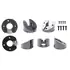 Brodit Oberteil f�r Sockel mit Kabelf�hrung, Winkel: 30� / H�he 44mm