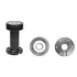 Brodit drehbare Sockelhalterung mit Kabelf�hrung, L�nge: 115mm, 2x AMPS Montageplatte rund, 64mm