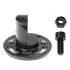 Brodit Standfu� / Halterabschluss f�r Rohverbindungen, als Basis / Abschluss f�r alle Teile mit FEINER Zahnung, runde Montageplatte 64mm