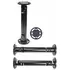 Brodit Komplettset / Sockelhalterung 8 Zoll (Gesamtl�nge: 214mm), 2x Montageplatte rund 62mm, Grobe Zahnung, Abbildung 1