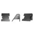 Brodit abgewinkelte Montageplatte f�r glatte Fl�chen, mit AMPS-L�chern