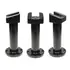 Brodit Grundhalterung / Sockelhalterung, mit drehbarer AMPS Montageplatte 15� abgewinkelt, L�nge: 117mm, Abbildung 1