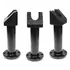 Brodit Grundhalterung / Sockelhalterung, mit drehbarer AMPS Montageplatte 45� abgewinkelt, L�nge: 117mm