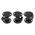 Brodit Komplettset / Sockelhalterung 2 Zoll (Gesamtl�nge: 62mm) / Fl�gelschrauben / feine Zahnung / Montageplatte 2x Rund, Abbildung 2