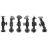 Brodit Komplettset / Sockelhalterung 7 Zoll (Gesamtl�nge: 188mm), 2x Montageplatte rund 64mm, Feine Zahnung, Abbildung 5