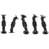 Brodit Komplettset / Sockelhalterung 7 Zoll (Gesamtl�nge: 188mm), 2x Montageplatte rund 64mm, Feine Zahnung, Abbildung 6