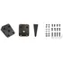 Brodit Montageplatte / Abstandsplatte aus Aluminium, 15 Grad, 50 x 60 x 5-21mm