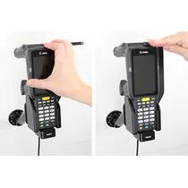Brodit Halter Aktiv, mit Festanschluss, 12/24V, f�r ZEBRA MC3300R RFID, mit schwenkbarer obere St�tze und Vibrationsd�mpfern, Abbildung 2