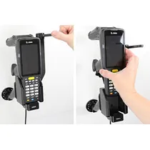 Brodit Halter Aktiv, mit Festanschluss, 12/24V, f�r ZEBRA MC3300R RFID, mit schwenkbarer obere St�tze und Vibrationsd�mpfern, Abbildung 3