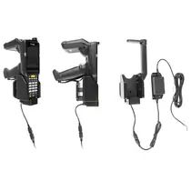 Brodit Halter Aktiv, mit Festanschluss, 12/24V, f�r ZEBRA MC3300R RFID, mit schwenkbarer obere St�tze und Vibrationsd�mpfern