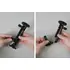 Brodit Komplettset / Sockelhalterung, Gesamtl�nge: 185mm / Fl�gelschrauben / feine Zahnung / Montageplatte 2x Rund, Abbildung 1
