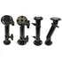 Brodit Komplettset / Sockelhalterung, Gesamtl�nge: 185mm / Fl�gelschrauben / feine Zahnung / Montageplatte 2x Rund