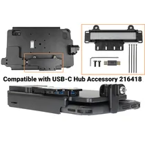 Brodit abschlie�barer Halter mit USB-C Durchgangsanschluss, passend f�r ZEBRA ET45 10 Zoll, NUR f�r Ger�te MIT Zebra Rugged Boot, Abbildung 8