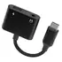 Brodit USB-C Splitter zum Laden (60 W PD) und 3.5mm Klinke (Audio)
