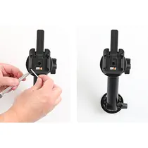 Brodit Drucker Halterung mit MultiMoveClip f�r ZEBRA ZD611, nur f�r Ger�te mit Basisgeh�use (P1080383-602) und externem Akku (P1080383-603), Abbildung 1