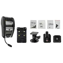 Brodit Drucker Halterung mit MultiMoveClip + 2 Zoll Sockelhalterung f�r ZEBRA QLN 320, f�r Ger�te mit Batterie-Eliminator