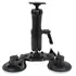Brodit Standfuss / Sockelhalterung mit Dual Saugfuss, L�nge: ca. 230mm (max. Belastung: 3kg), AMPS Metall-Platte: 50x50mm