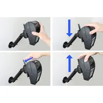 Brodit Drucker Halterung mit MultiMoveClip f�r ZEBRA ZQ620 Plus, mit Batteriefach-Zugang, Abbildung 3