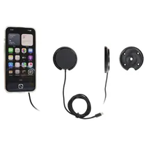 Brodit 25W Komplettset MagSafe Halter f�r APPLE iPhone 14 Plus, inkl. USB-C Brodit Qi2.2 Magnetic Wireless Charger