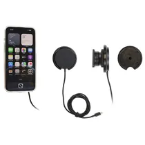 Brodit 25W Komplettset MagSafe Halter mit Kugelgelenk f�r APPLE iPhone 15 Pro Max, inkl. USB-C Brodit Qi 2.2 Magnetic Wireless Charger