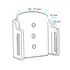 Brodit einstellbarer Halter (seitlich) f�r APPLE iPhone SE, f�r d�nne Schutzh�llen, max. Breite: 62-77mm, Dicke: 6-10mm, Abbildung 9