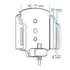 Brodit einstellbarer Halter (seitlich) Aktiv USB-C, 12/24V, f�r HUAWEI Pura 80 Pro, Abbildung 6