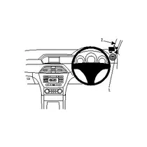 Brodit RHD ProClip f�r Mercedes C-Klasse (W204), ab Bj. 03/2011 bis 02/2014 (Nur Rechtslenker!)
