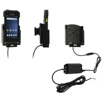 Brodit Halter Aktiv, mit Festanschluss, 12/24V, f�r ZEBRA TC26, NUR Ger�te mit Original Rugged Boot (SG-TC2Y-BOOT-01)