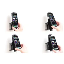 Brodit Halter (Befestigung oben) f�r APPLE iPhone 12 Pro, f�r Schutzh�llen, max: H�he 150-165mm Breite bis 88mm, Dicke: 2-11mm, Achtung: Nur f�r die Aufnahme des abgebildeten Original Kabel (Apple MQUE2ZM/A mit Lightning Anschluss) vorgesehen!, Abbildung 3