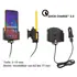 Brodit einstellbarer Halter (seitlich) Aktiv USB-C QC 3.0, 12/24V, f�r HUAWEI Nova 2