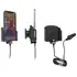Brodit einstellbarer Halter (seitlich) Aktiv USB, 12/24V, f�r APPLE iPhone 12, inkl. USB-Ladeger�t, f�r Schutzh�llen, max: Breite 70-83mm, Dicke: 6-10mm