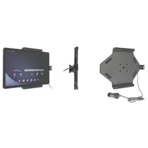 Brodit Halter Aktiv USB, 12/24V, f�r SAMSUNG Galaxy Tab A9+, inkl. USB-Ladeger�t