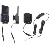 Brodit Halter Aktiv, mit Festanschluss, 12/24V, f�r SAMSUNG Galaxy XCover 5, Ladung �ber Pogo-Pins